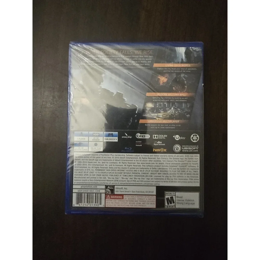 Tom Clancy's The Division PS4 PlayStation 4 - BRAND NEW